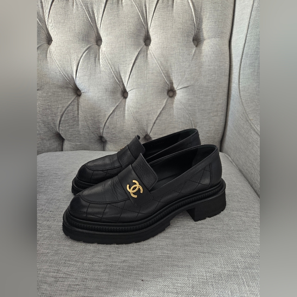 Chanel Black Loafers for Women